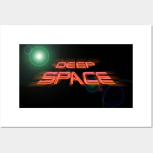 Deep Space - Orange Posters and Art